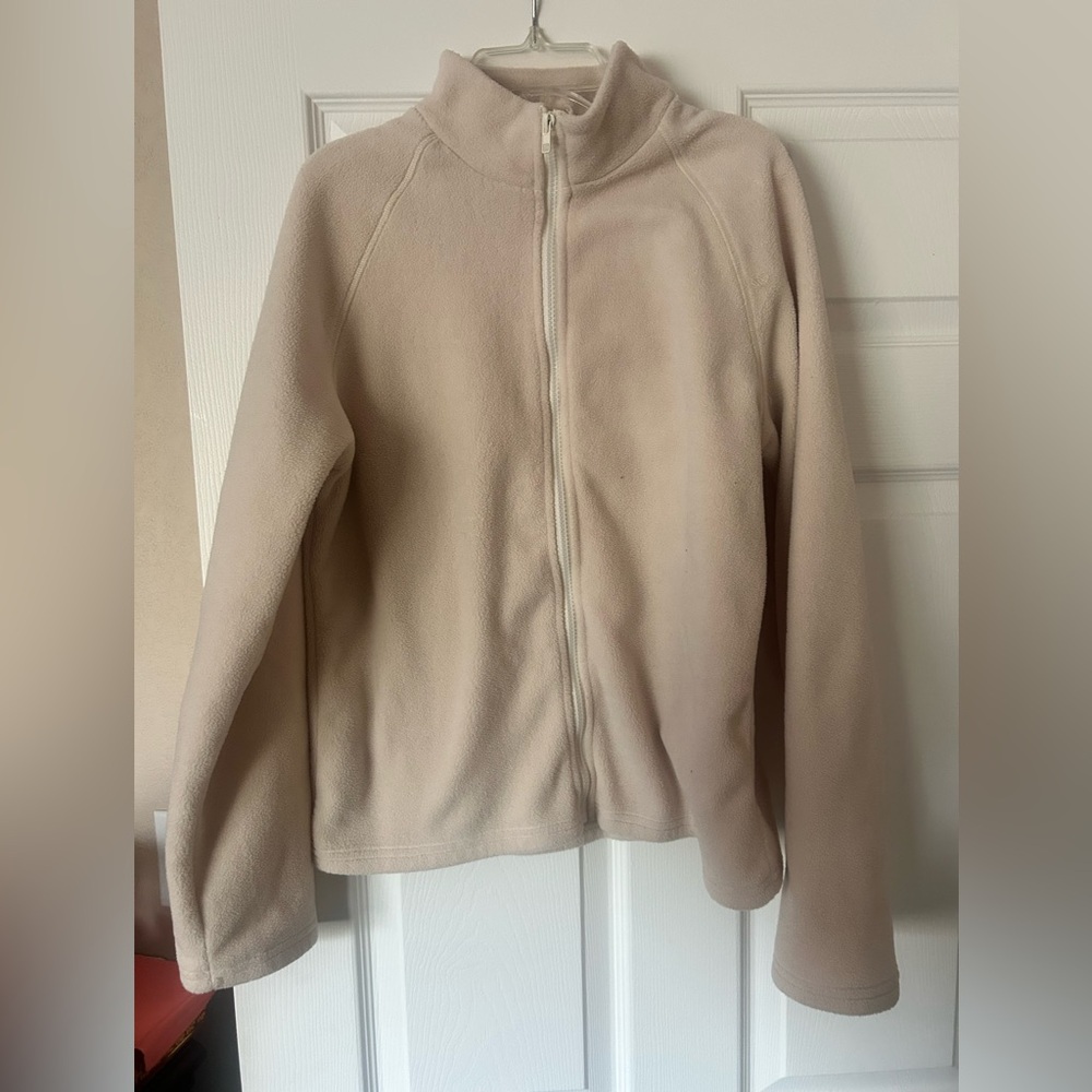 Women's Cream Fleece Jacket